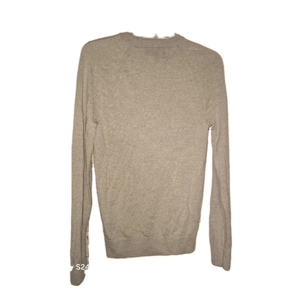 Banana Republic Men's 100% Merino Wool Light Gray Crew Neck Pullover Size‎ XS